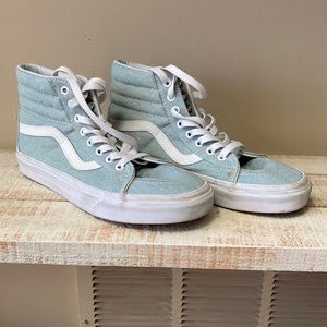 Vans denim high top shoes